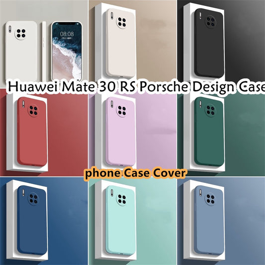 For Huawei Mate 30 RS Cover Drop and wear resistant Silicone Full Case Classic Simple Solid Color Phone Case Cover