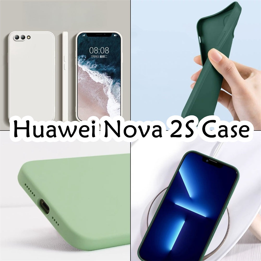For Huawei Nova 2S Cover Drop and wear resistant Silicone Full Case Classic Simple Solid Color Phone Case Cover