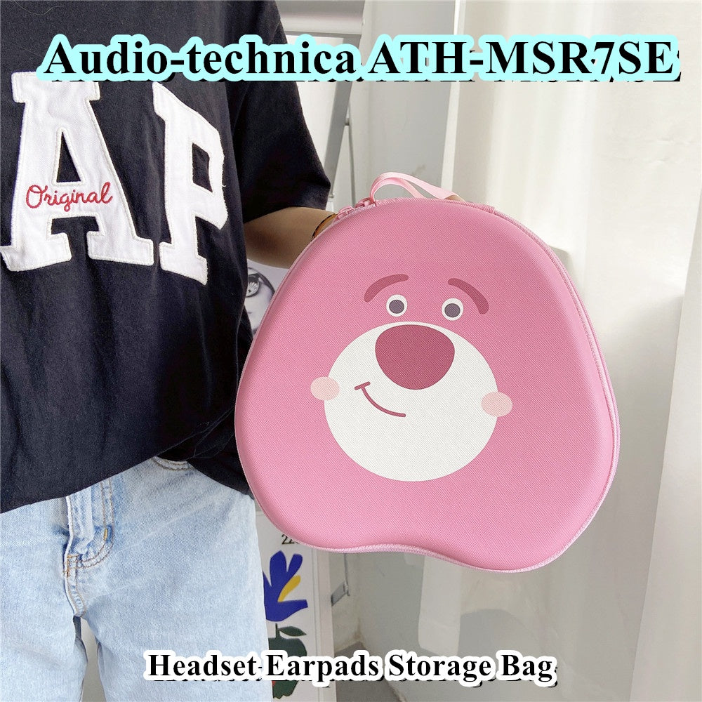 For Audio-technica ATH-MSR7SE Headphone Case Cartoon Creative Patterns Headset Earpads Storage Bag Casing Box