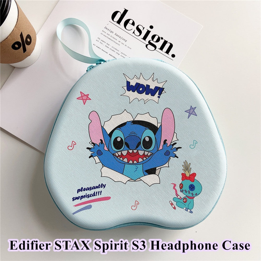 For Edifier STAX Spirit S3 Headphone Case Cartoon Creative Patterns Headset Earpads Storage Bag Casing Box