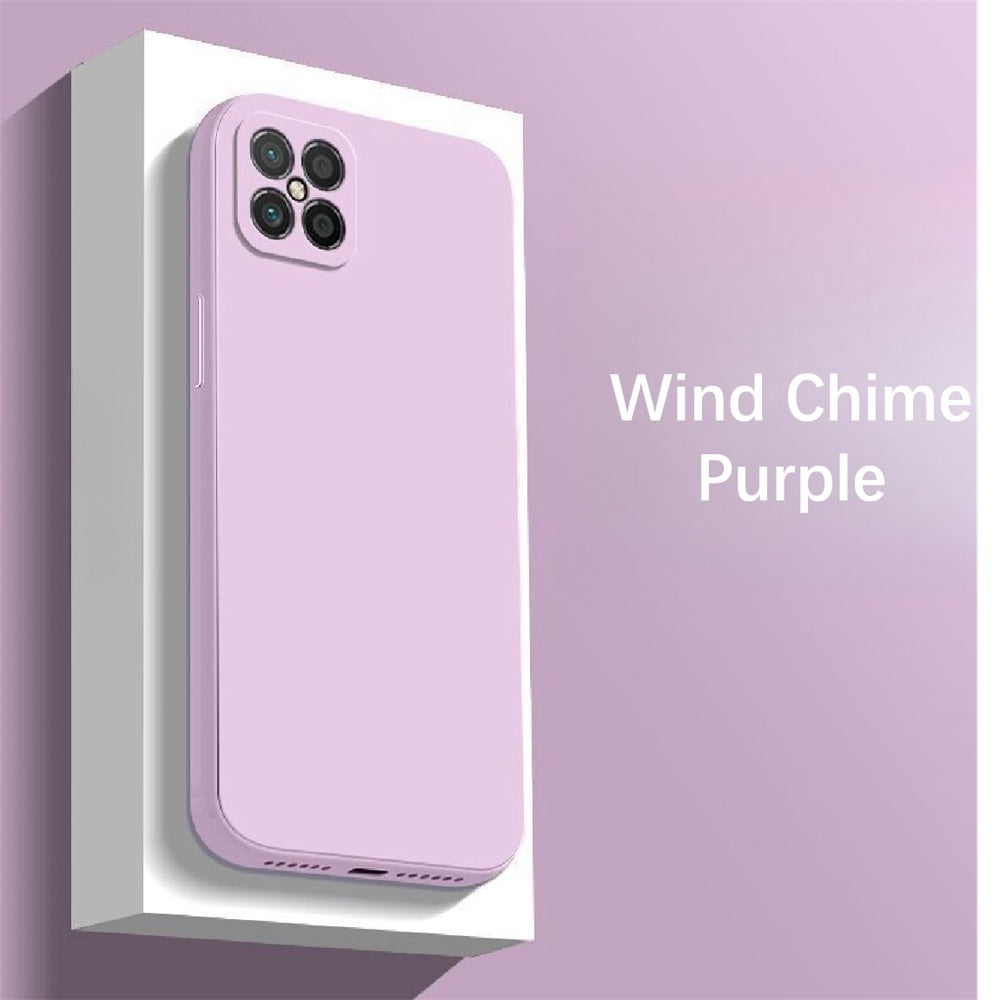 For Huawei Nova 8 SE Cover Drop and wear resistant Silicone Full Case Classic Simple Solid Color Phone Case Cover