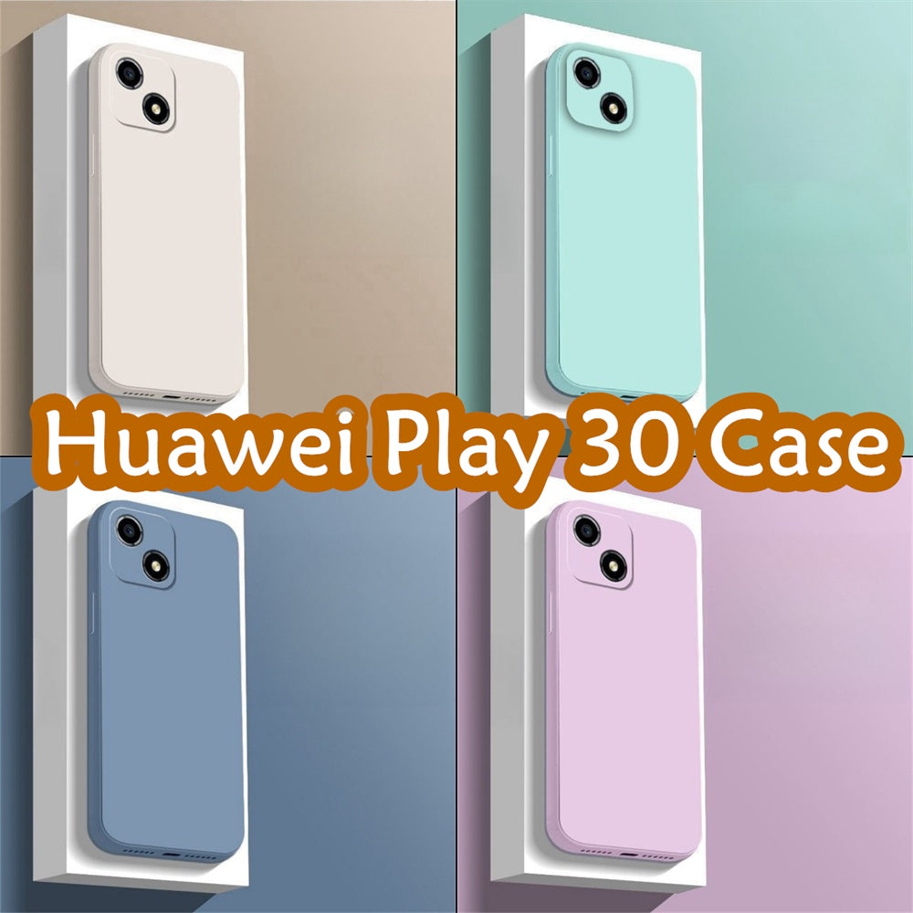For Huawei Play 30 Cover Drop and wear resistant Silicone Full Case Classic Simple Solid Color Phone Case Cover