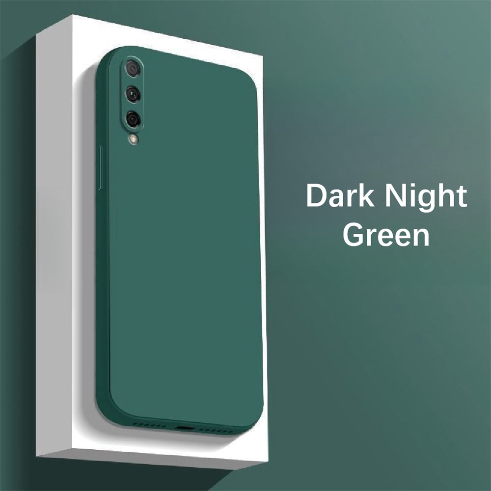 For Huawei Y9S Cover Drop and wear resistant Silicone Full Case Classic Simple Solid Color Phone Case Cover