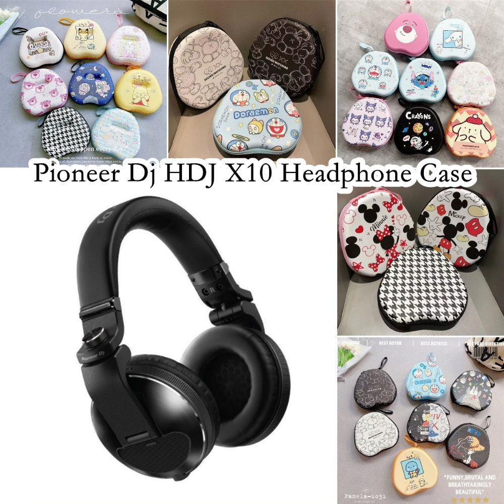 For Pioneer Dj HDJ X10 Headphone Case Cartoon Creative Patterns Headset Earpads Storage Bag Casing Box