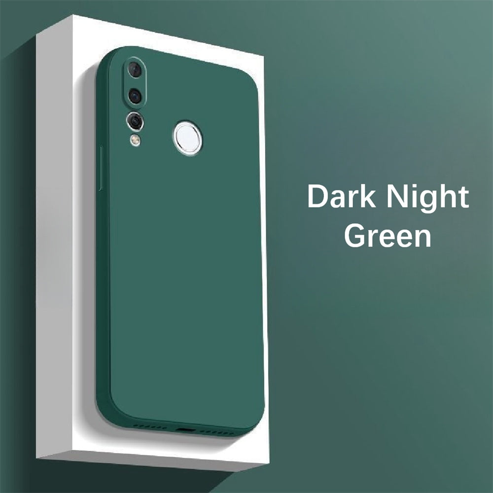 For Huawei Y7P 2020 Cover Drop and wear resistant Silicone Full Case Classic Simple Solid Color Phone Case Cover