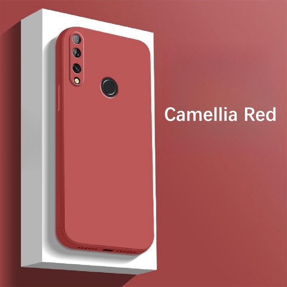 For Huawei Enjoy 9S Cover Drop and wear resistant Silicone Full Case Classic Simple Solid Color Phone Case Cover