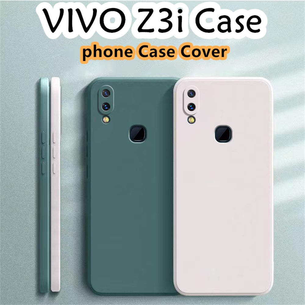 For VIVO Z3i Cover Drop and wear resistant Silicone Full Case Classic Simple Solid Color Phone Case Cover