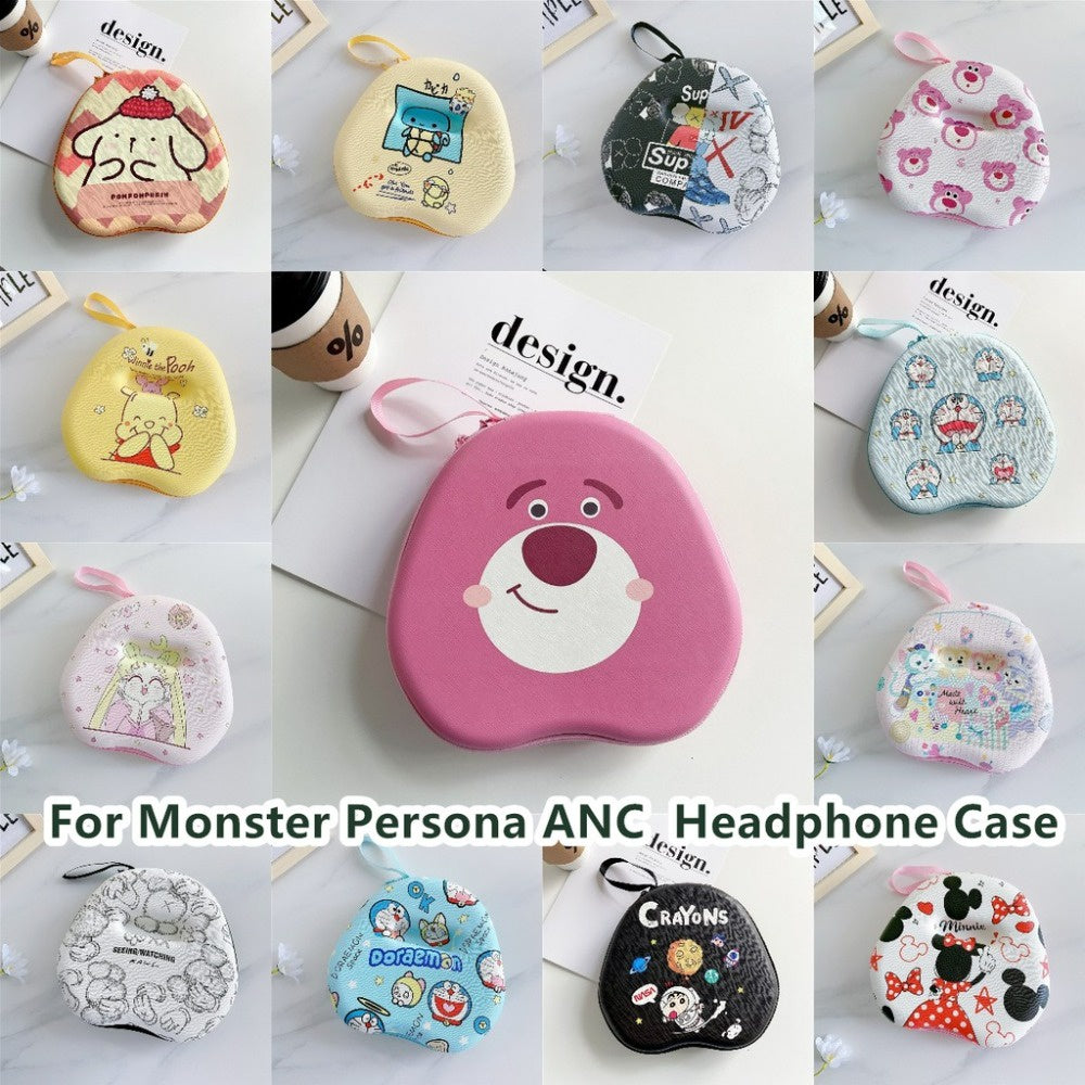 For Monster Persona ANC Headphone Case Cartoon Creative Patterns Headset Earpads Storage Bag Casing Box