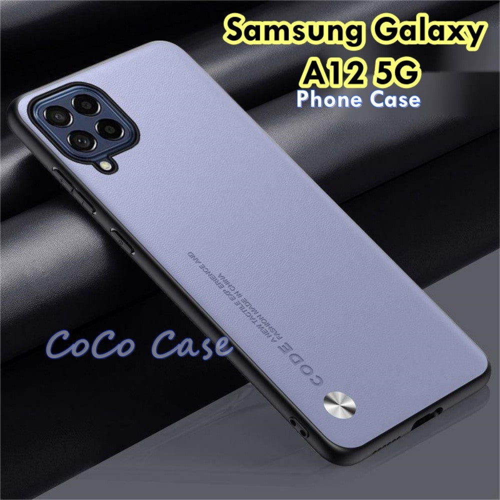 For Samsung Galaxy A12 5G Cover Silicone Professional Full Case Classic Simple Solid Color Phone Case Cover sweatproof