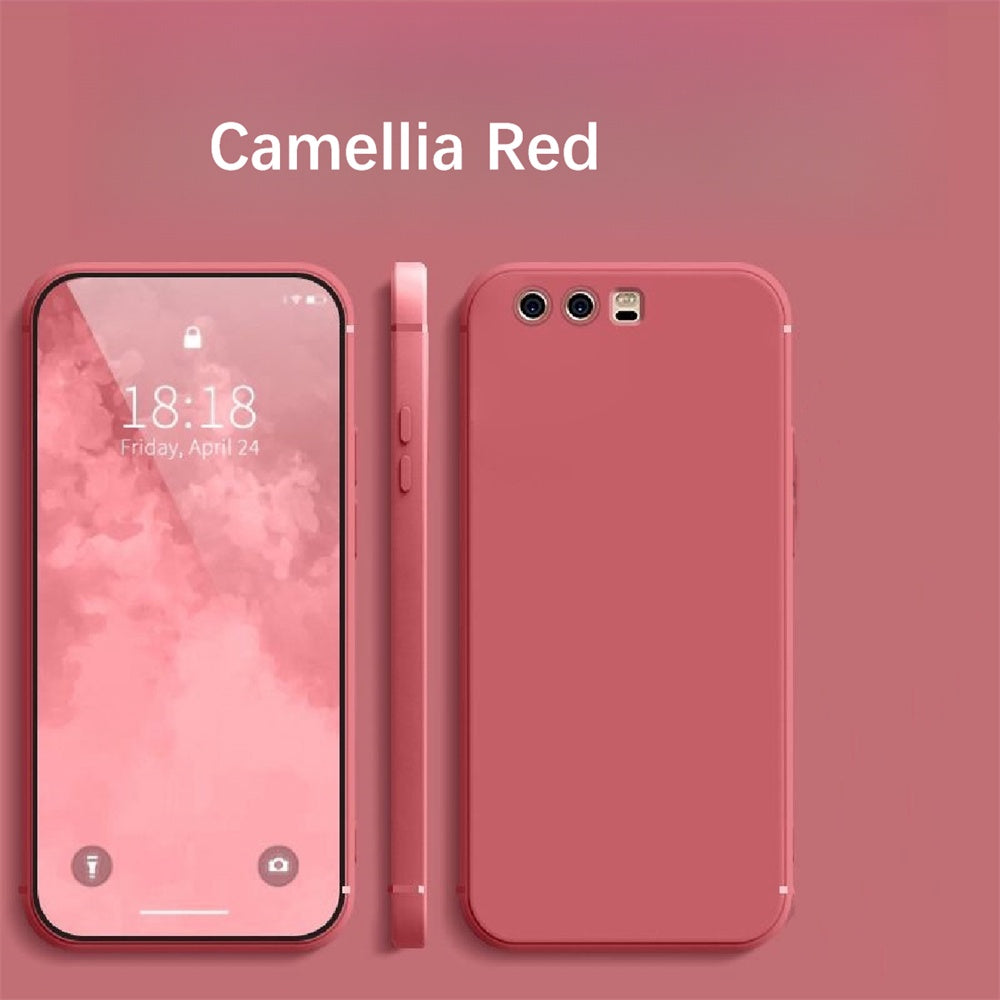 For Huawei P10 Cover Drop and wear resistant Silicone Full Case Classic Simple Solid Color Phone Case Cover