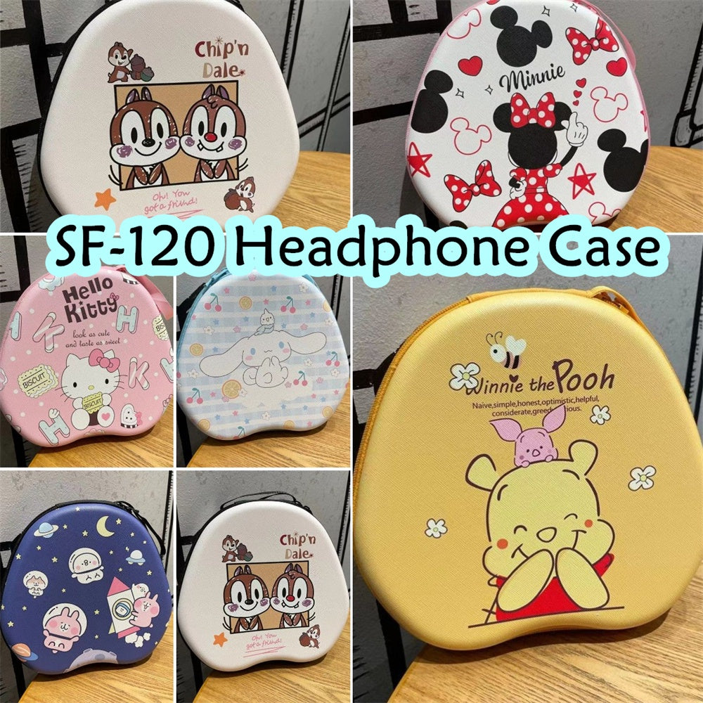 For SF-120 Headphone Case Cartoon Creative Patterns Headset Earpads Storage Bag Casing Box