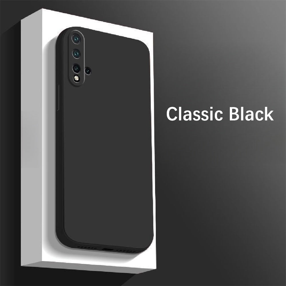 For Huawei Nova 5 Pro Cover Drop and wear resistant Silicone Full Case Classic Simple Solid Color Phone Case Cover