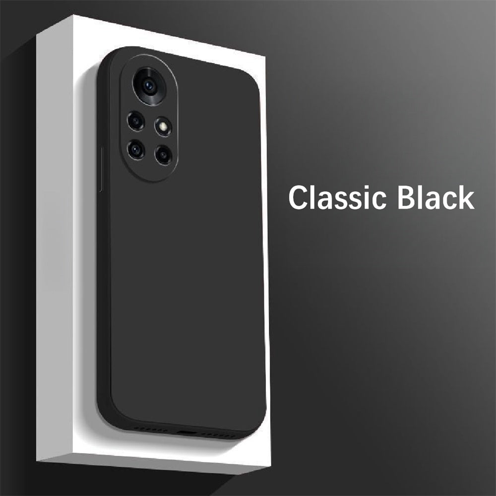 For Huawei Nova 8 Cover Drop and wear resistant Silicone Full Case Classic Simple Solid Color Phone Case Cover