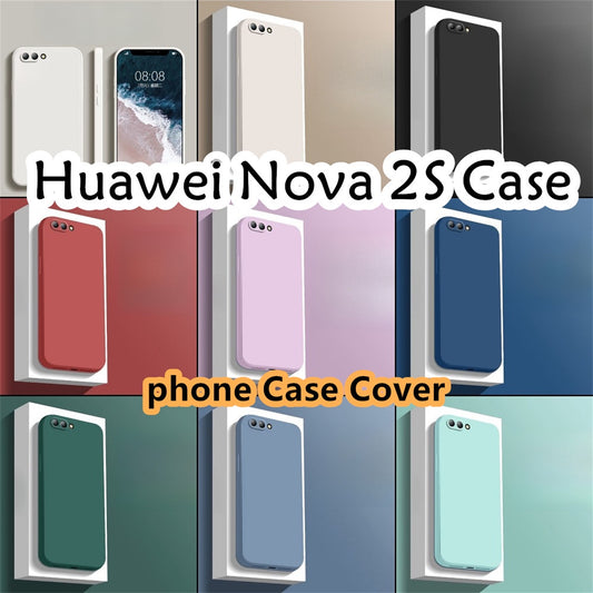 For Huawei Nova 2S Cover Drop and wear resistant Silicone Full Case Classic Simple Solid Color Phone Case Cover