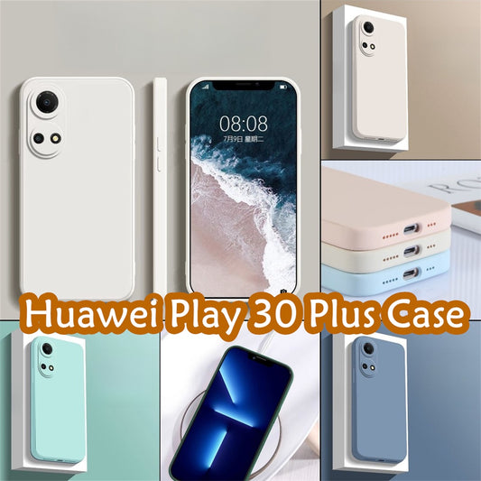 For Huawei Play 30 Plus Cover Drop and wear resistant Silicone Full Case Classic Simple Solid Color Phone Case Cover