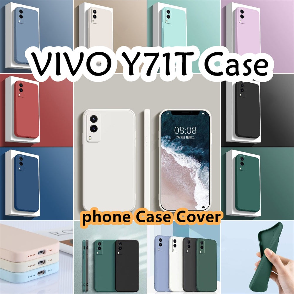 For VIVO Y71T Cover Drop and wear resistant Silicone Full Case Classic Simple Solid Color Phone Case Cover