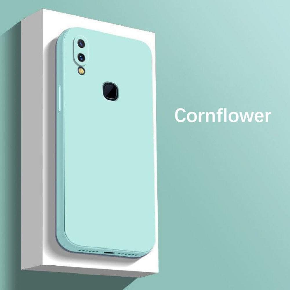 For VIVO Z1 Lite Cover Drop and wear resistant Silicone Full Case Classic Simple Solid Color Phone Case Cover