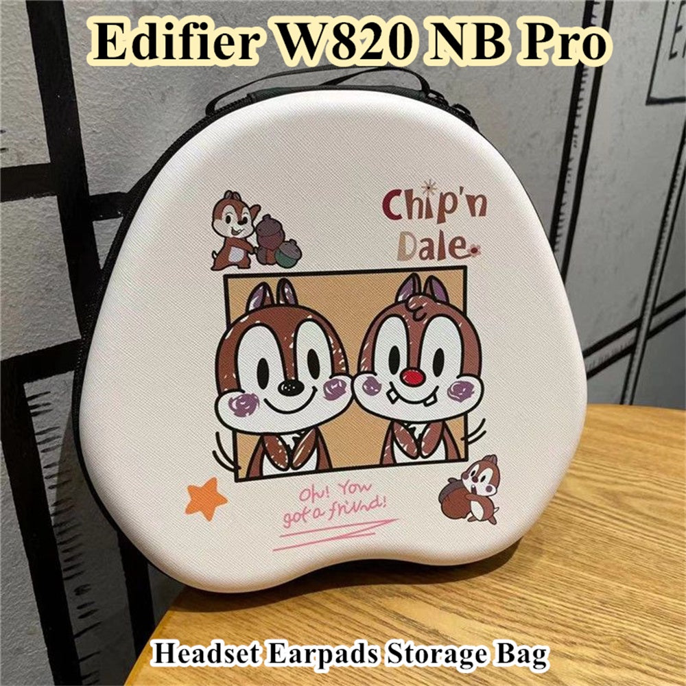 For Edifier W820 NB Pro Headphone Case Cartoon Creative Patterns Headset Earpads Storage Bag Casing Box