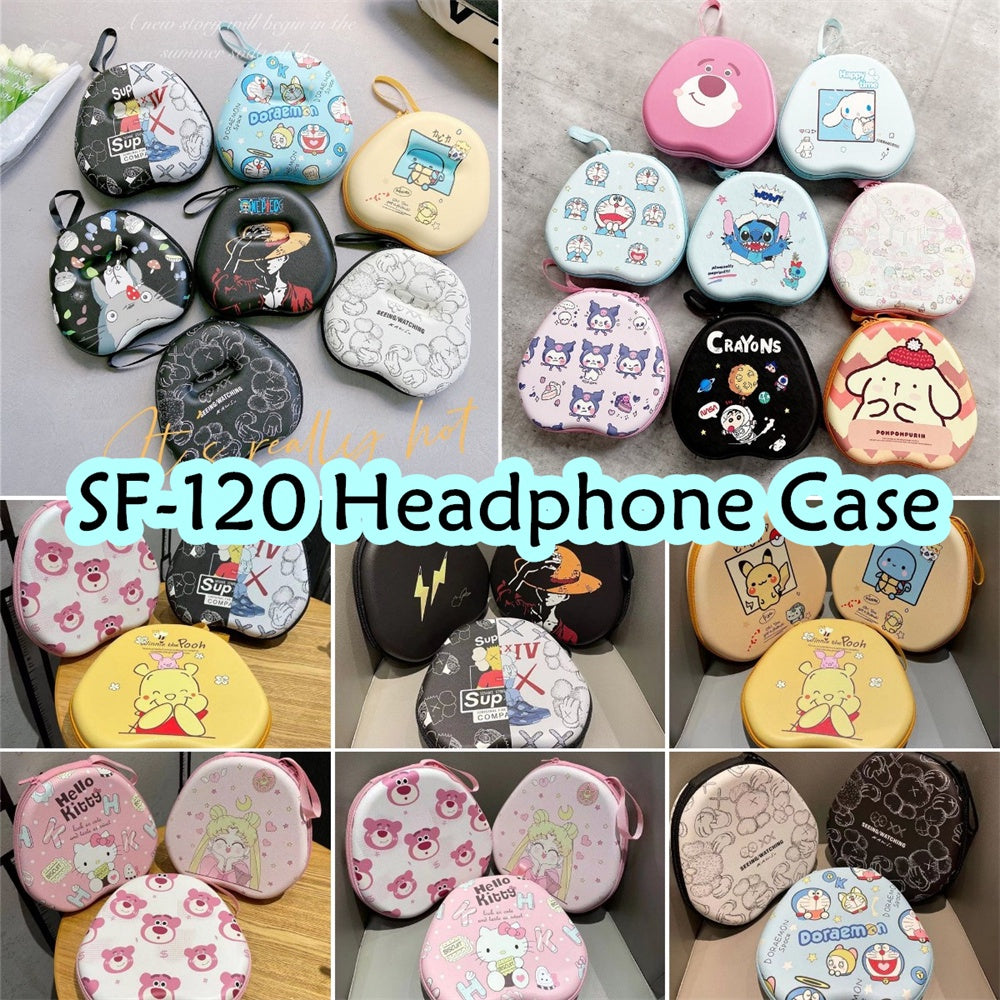 For SF-120 Headphone Case Cartoon Creative Patterns Headset Earpads Storage Bag Casing Box
