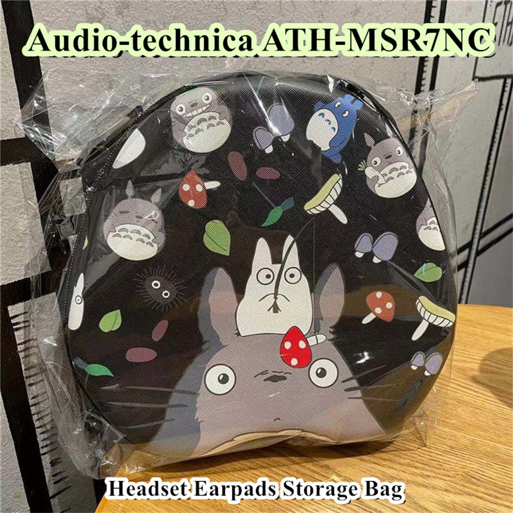 For Audio-technica ATH-MSR7NC Headphone Case Cartoon Creative Patterns Headset Earpads Storage Bag Casing Box