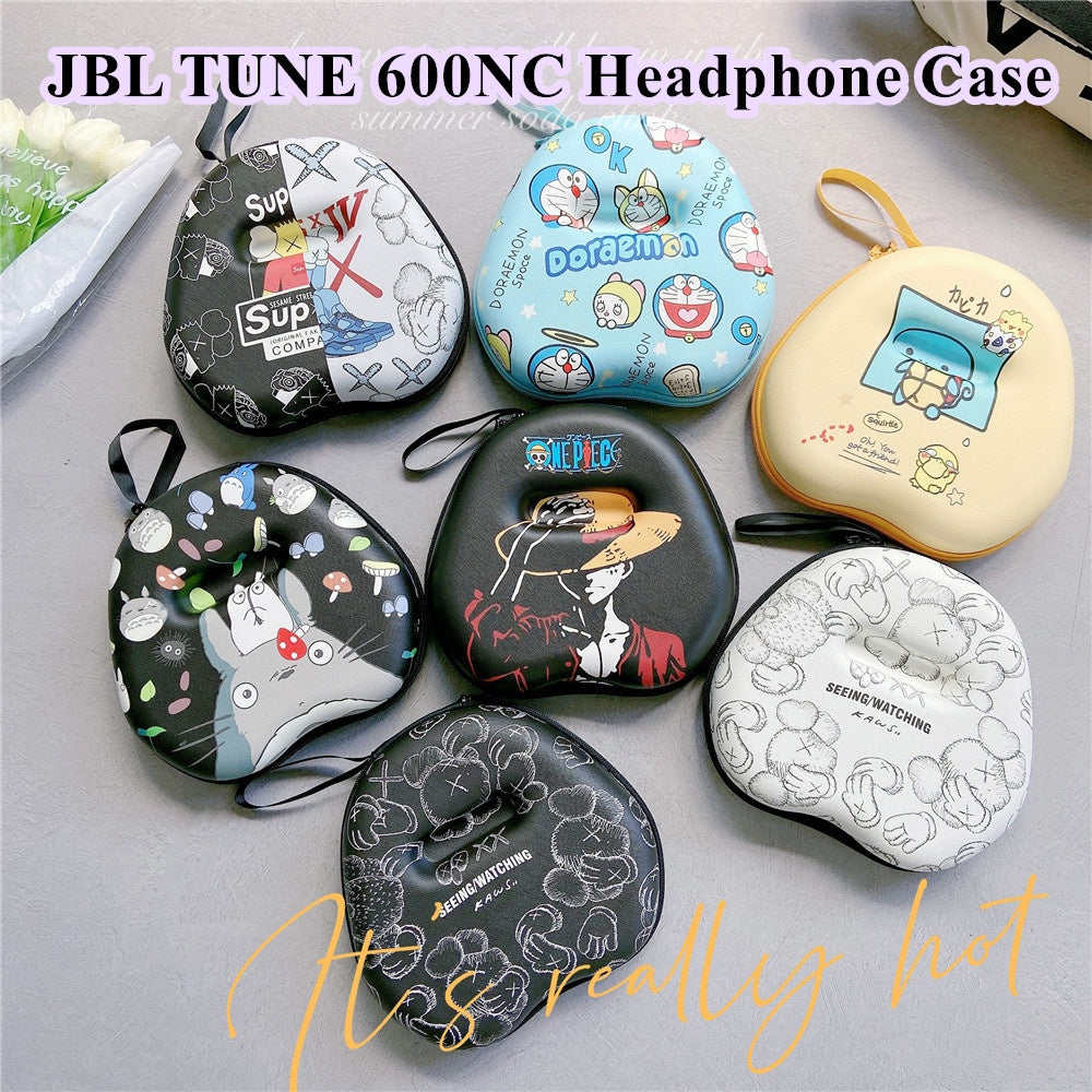 For JBL TUNE 600NC Headphone Case Cartoon Creative Patterns Headset Earpads Storage Bag Casing Box