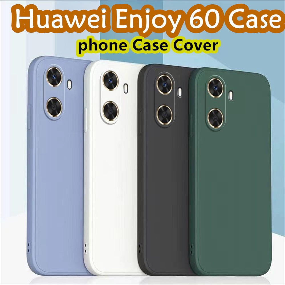For Huawei Enjoy 60 Cover Drop and wear resistant Silicone Full Case Classic Simple Solid Color Phone Case Cover