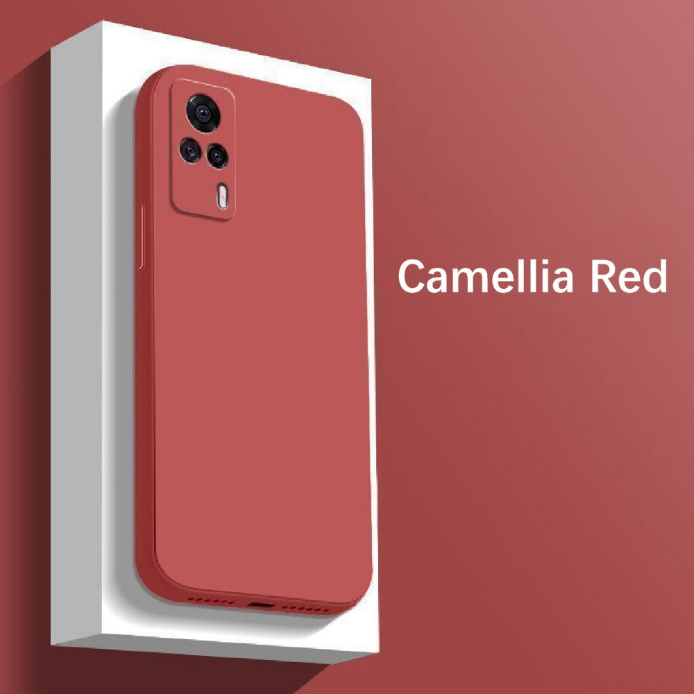 For VIVO S9E Cover Drop and wear resistant Silicone Full Case Classic Simple Solid Color Phone Case Cover