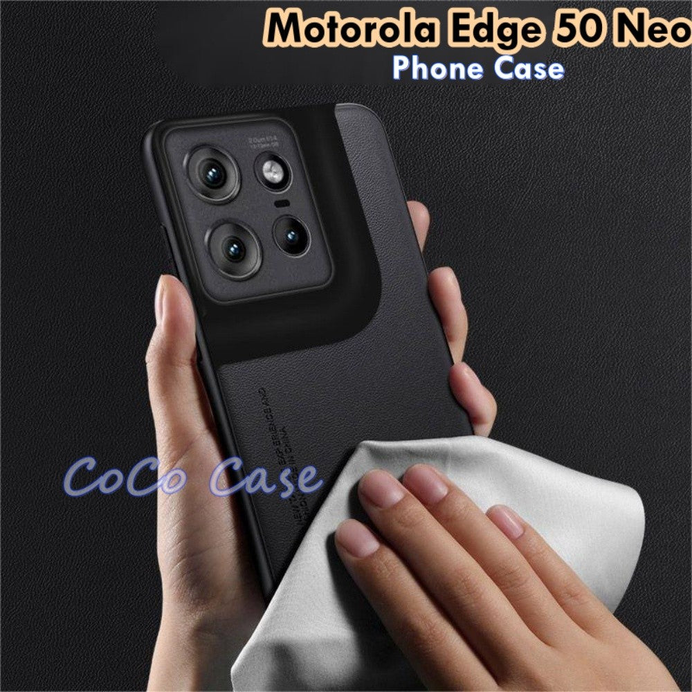 For Motorola Edge 50 Neo Cover Silicone Professional Full Case Classic Simple Solid Color Phone Case Cover sweatproof