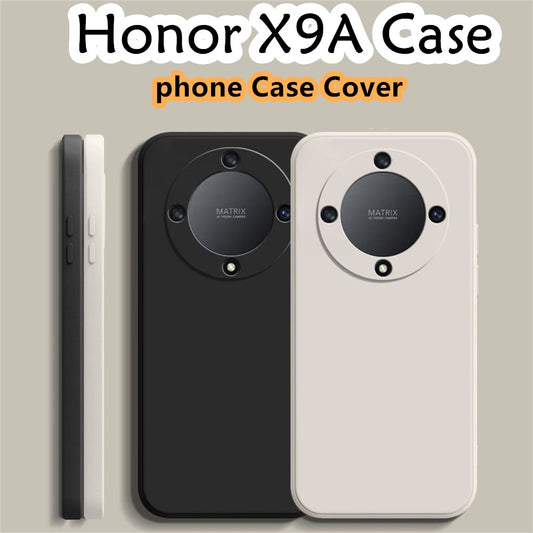 For Honor X9A Cover Drop and wear resistant Silicone Full Case Classic Simple Solid Color Phone Case Cover