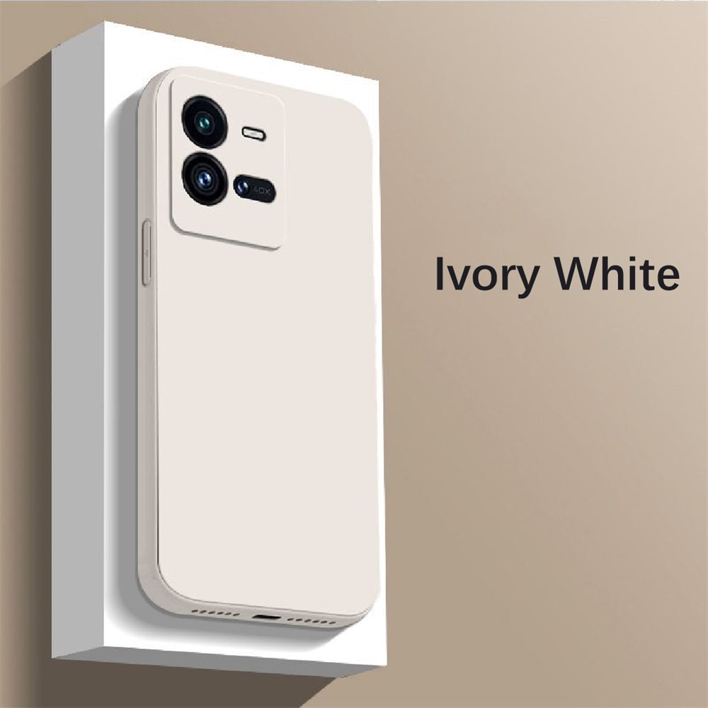For IQOO 10 Pro Cover Drop and wear resistant Silicone Full Case Classic Simple Solid Color Phone Case Cover