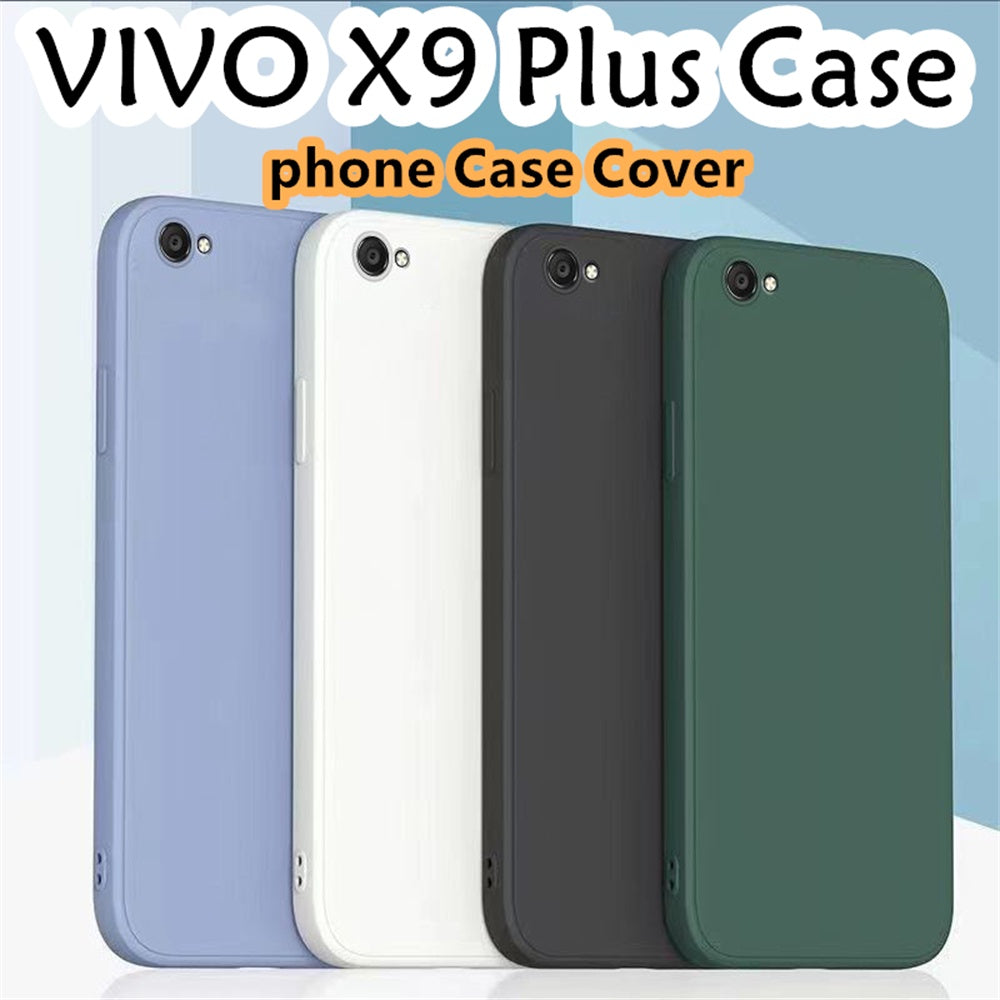 For VIVO X9 Plus Cover Drop and wear resistant Silicone Full Case Classic Simple Solid Color Phone Case Cover