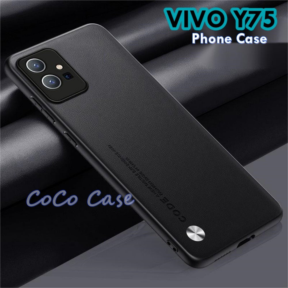 For VIVO Y75 Cover Silicone Professional Full Case Classic Simple Solid Color Phone Case Cover sweatproof