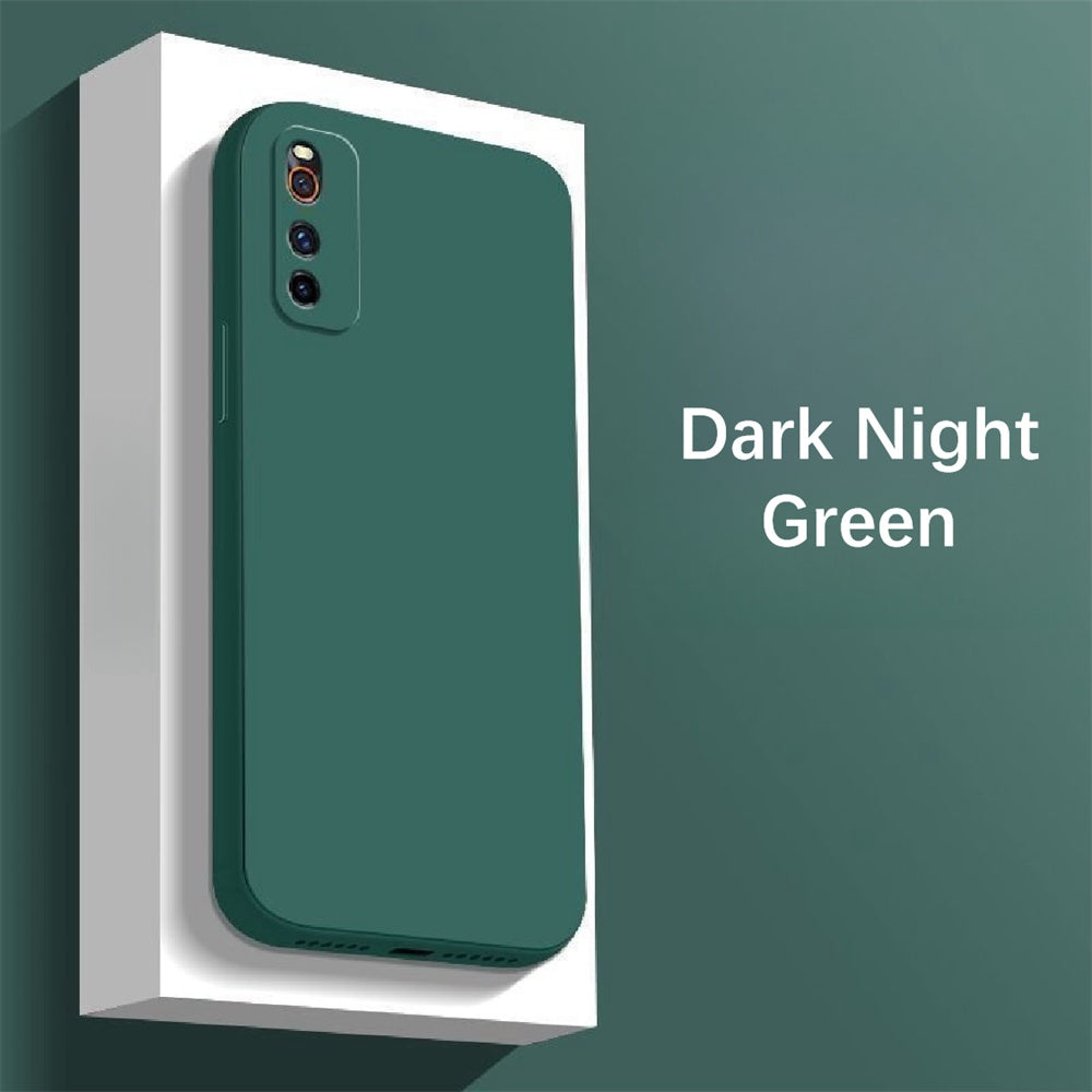 For IQOO Neo 3 Cover Drop and wear resistant Silicone Full Case Classic Simple Solid Color Phone Case Cover