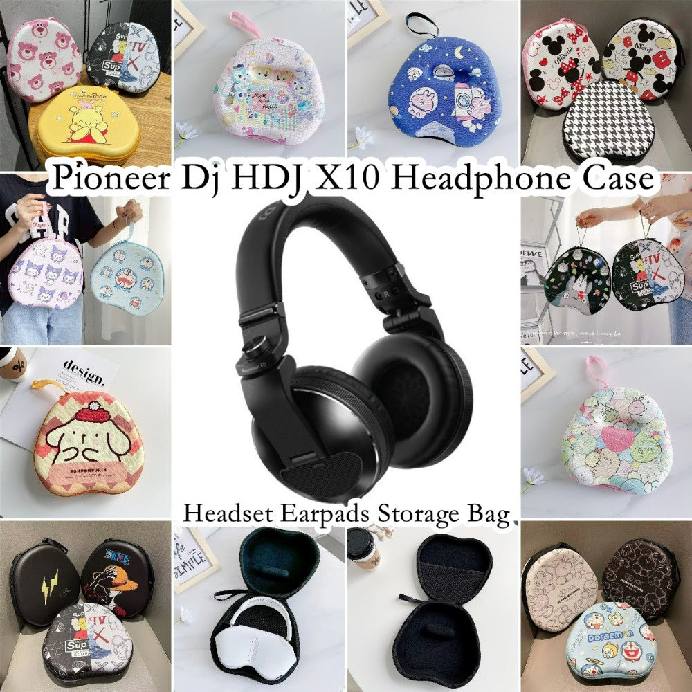 For Pioneer Dj HDJ X10 Headphone Case Cartoon Creative Patterns Headset Earpads Storage Bag Casing Box
