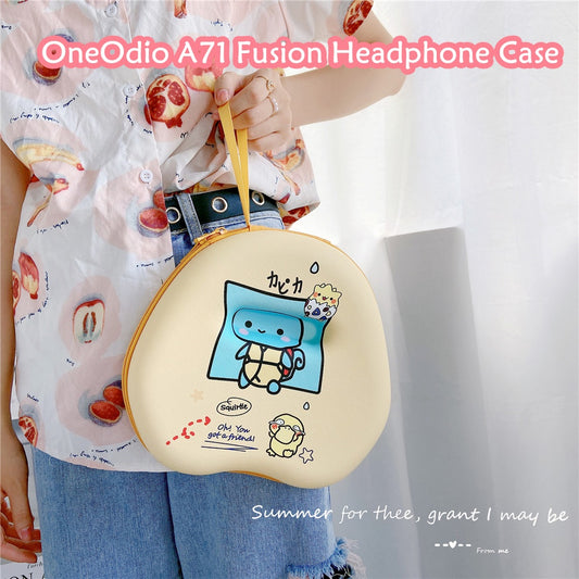 For OneOdio A71 Fusion Headphone Case Cartoon Creative Patterns Headset Earpads Storage Bag Casing Box