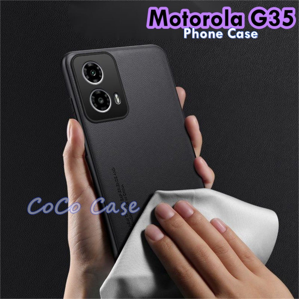 For Motorola G35 Cover Silicone Professional Full Case Classic Simple Solid Color Phone Case Cover sweatproof