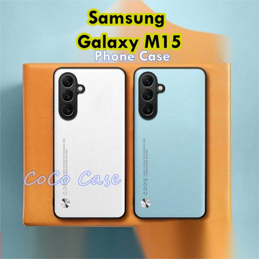For Samsung Galaxy M15 Cover Silicone Professional Full Case Classic Simple Solid Color Phone Case Cover sweatproof