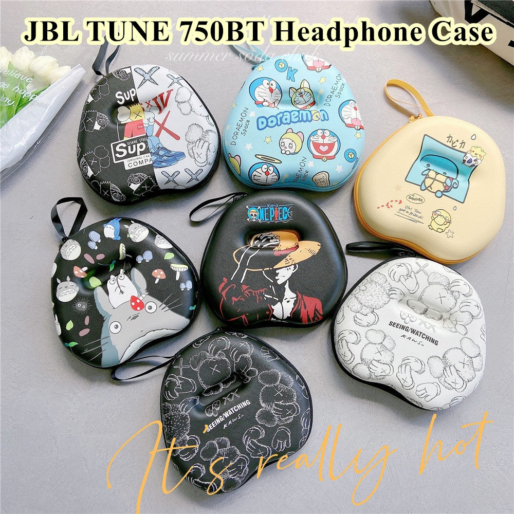 For JBL TUNE 750BT Headphone Case Cartoon Creative Patterns Headset Earpads Storage Bag Casing Box