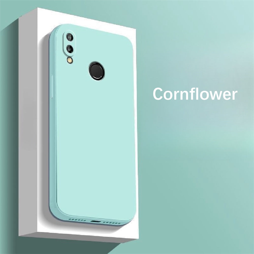 For Huawei P20 Lite Cover Drop and wear resistant Silicone Full Case Classic Simple Solid Color Phone Case Cover