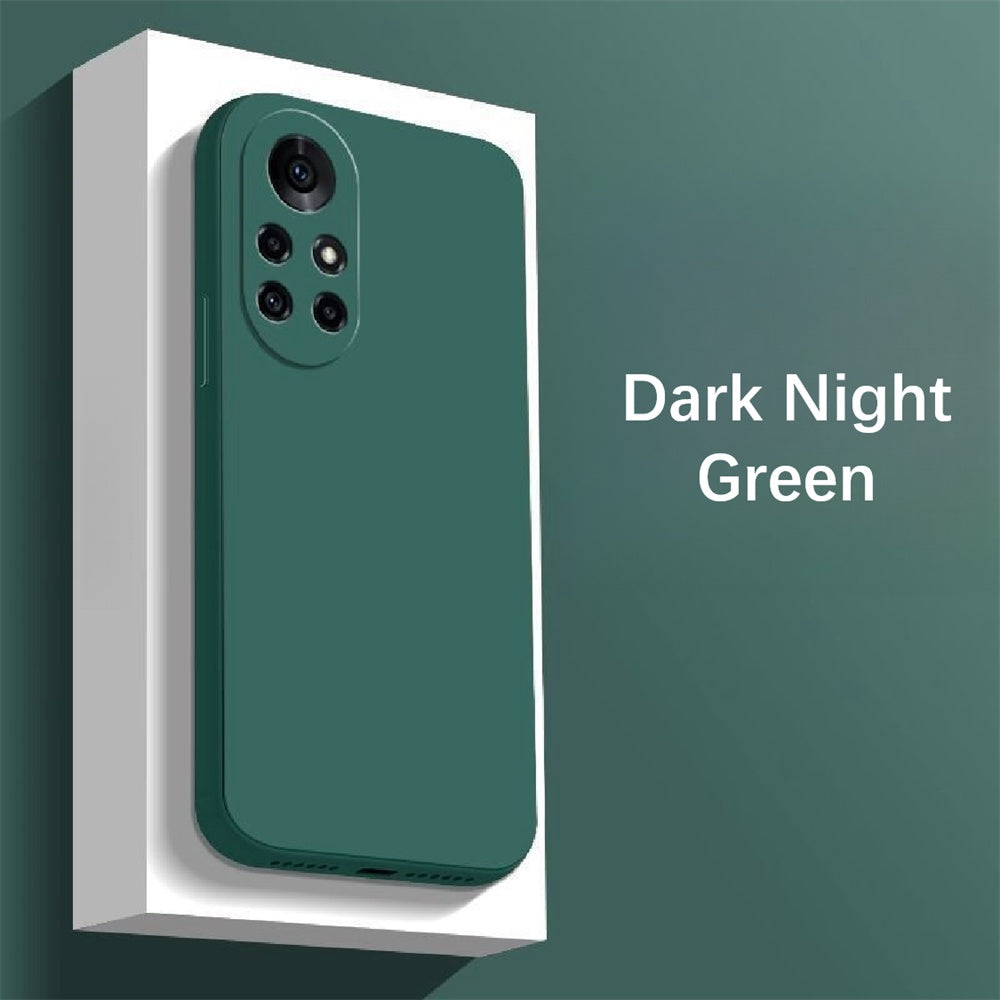 For Huawei Nova 8 Cover Drop and wear resistant Silicone Full Case Classic Simple Solid Color Phone Case Cover