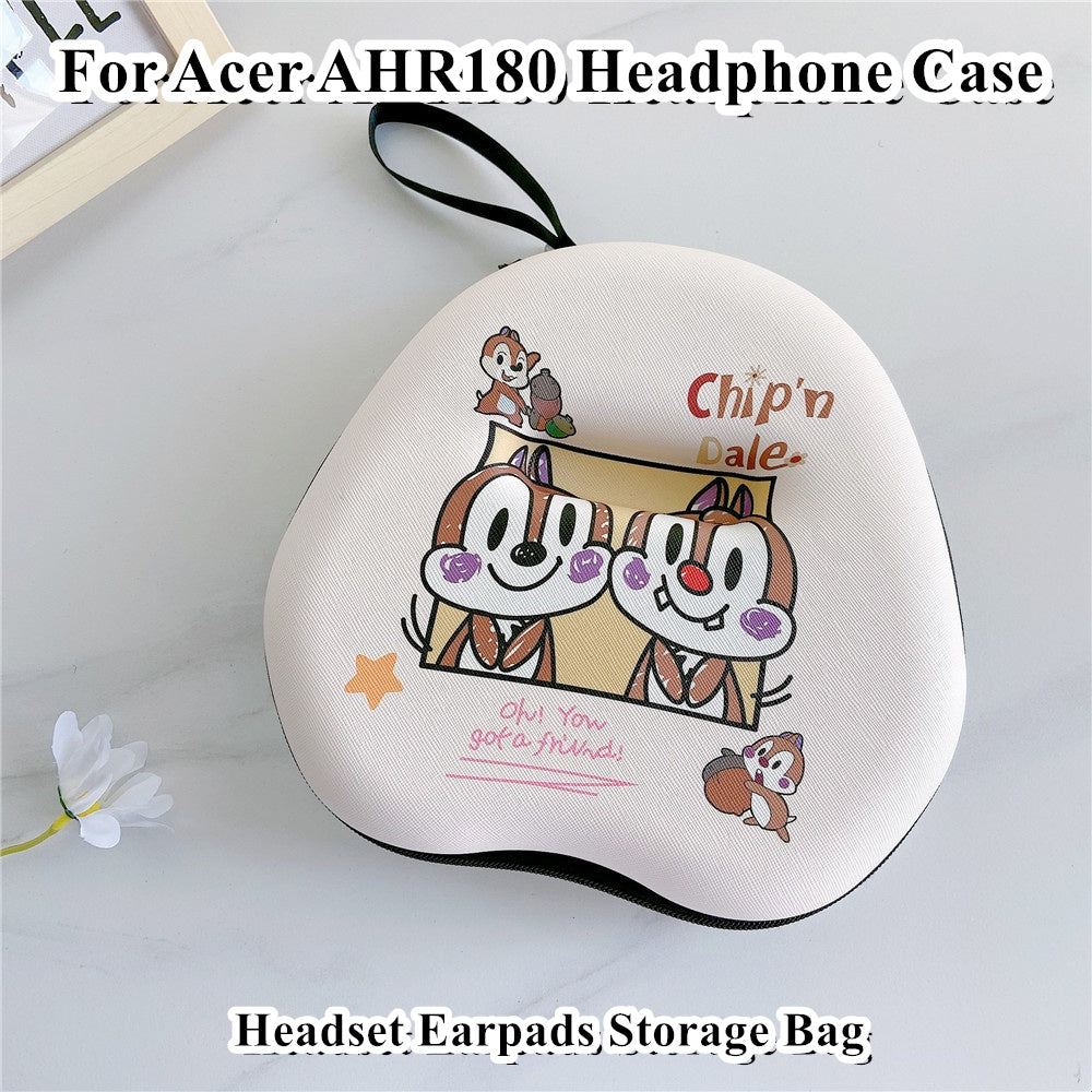 For Acer AHR180 Headphone Case Cartoon Creative Patterns Headset Earpads Storage Bag Casing Box