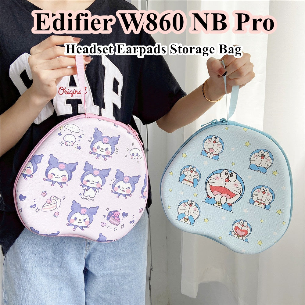 For Edifier W860 NB Pro Headphone Case Cartoon Creative Patterns Headset Earpads Storage Bag Casing Box