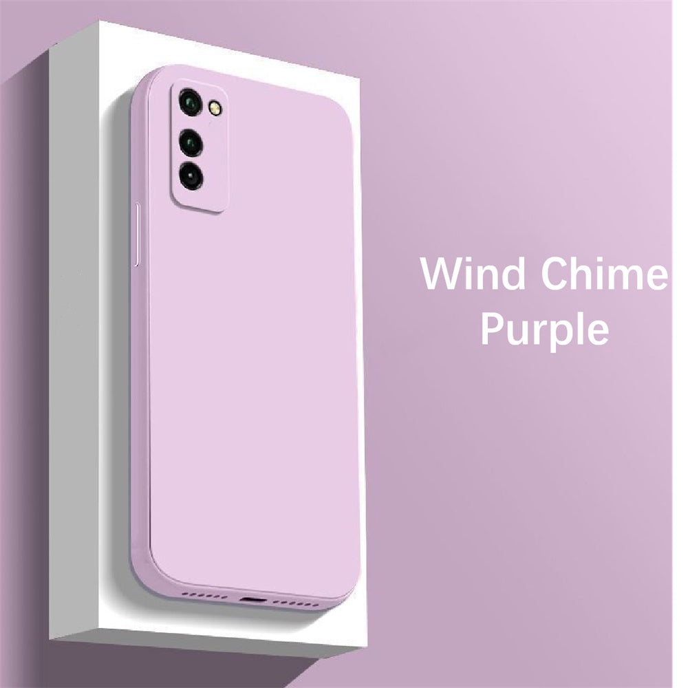 For Honor V30 Cover Drop and wear resistant Silicone Full Case Classic Simple Solid Color Phone Case Cover