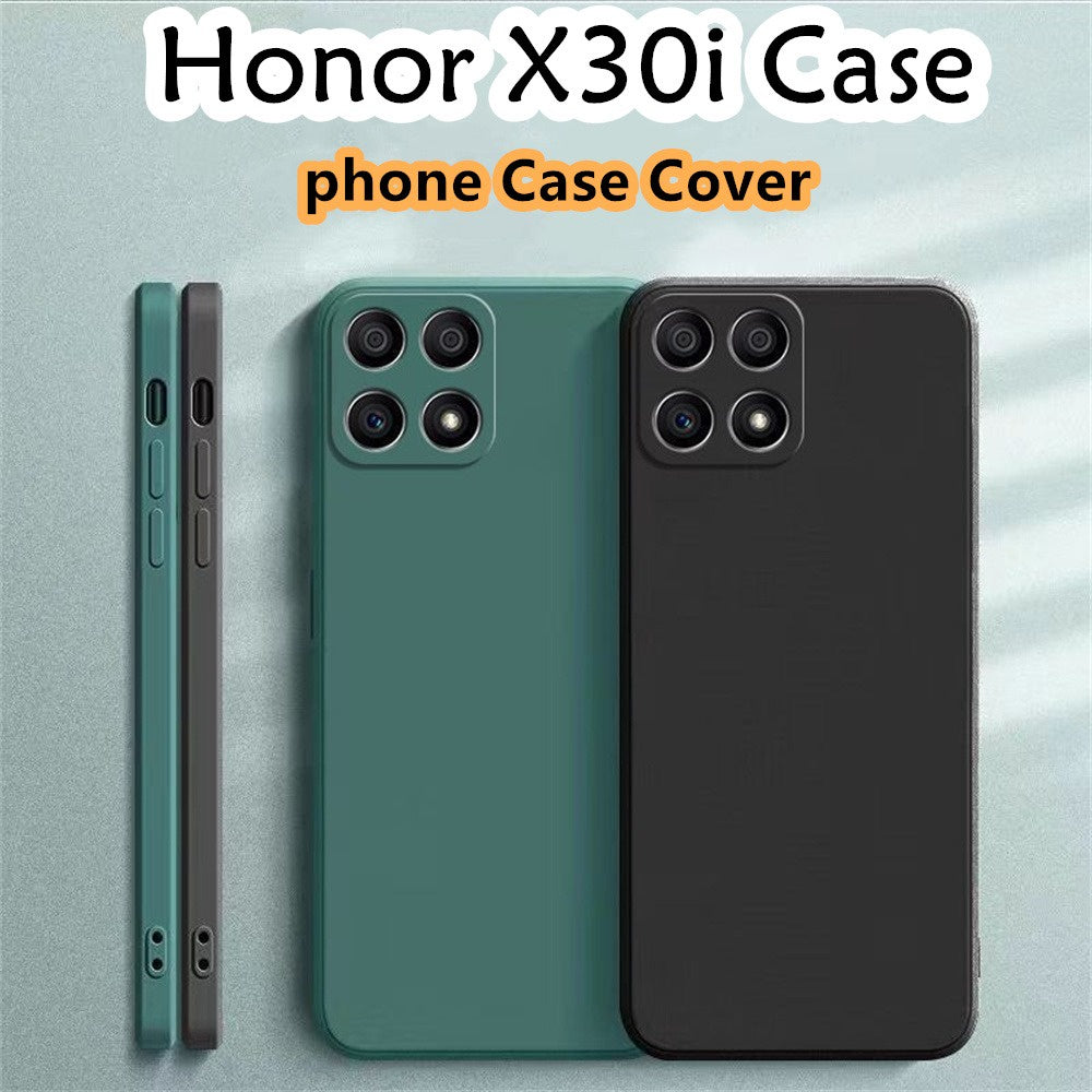 For Honor X30i Cover Drop and wear resistant Silicone Full Case Classic Simple Solid Color Phone Case Cover