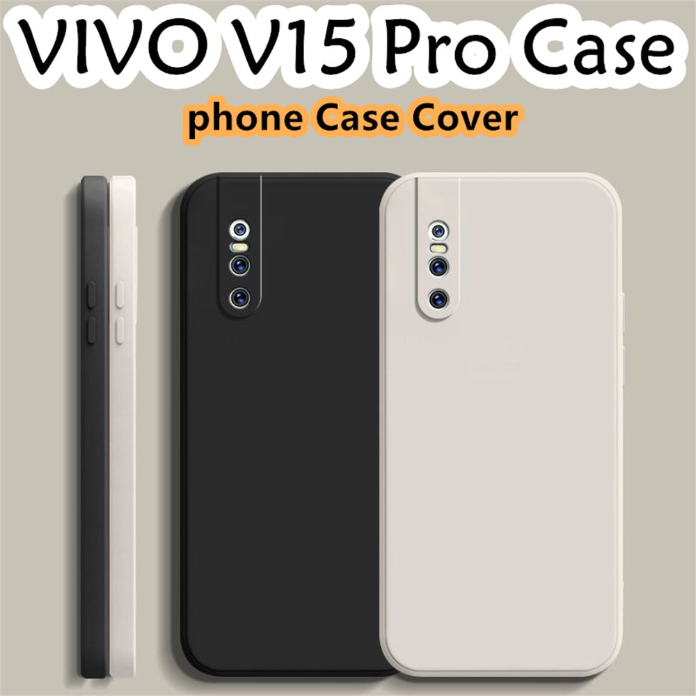 For VIVO V15 Pro Cover Drop and wear resistant Silicone Full Case Classic Simple Solid Color Phone Case Cover