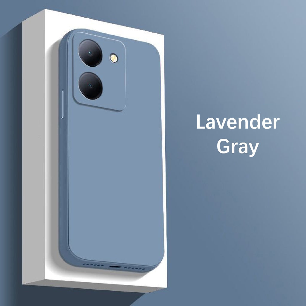 For VIVO Y78 Cover Drop and wear resistant Silicone Full Case Classic Simple Solid Color Phone Case Cover