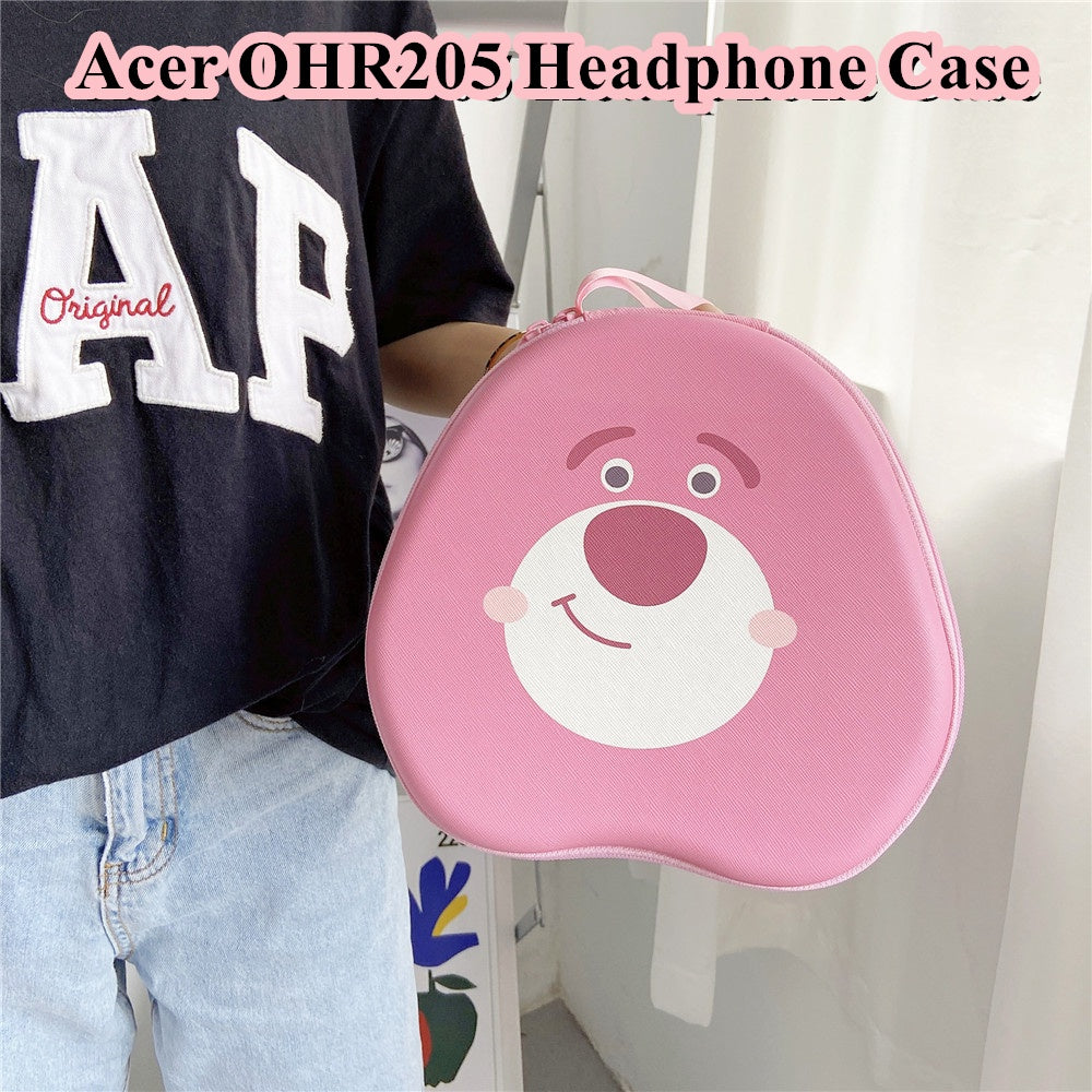 For Acer OHR205 Headphone Case Cartoon Creative Patterns Headset Earpads Storage Bag Casing Box