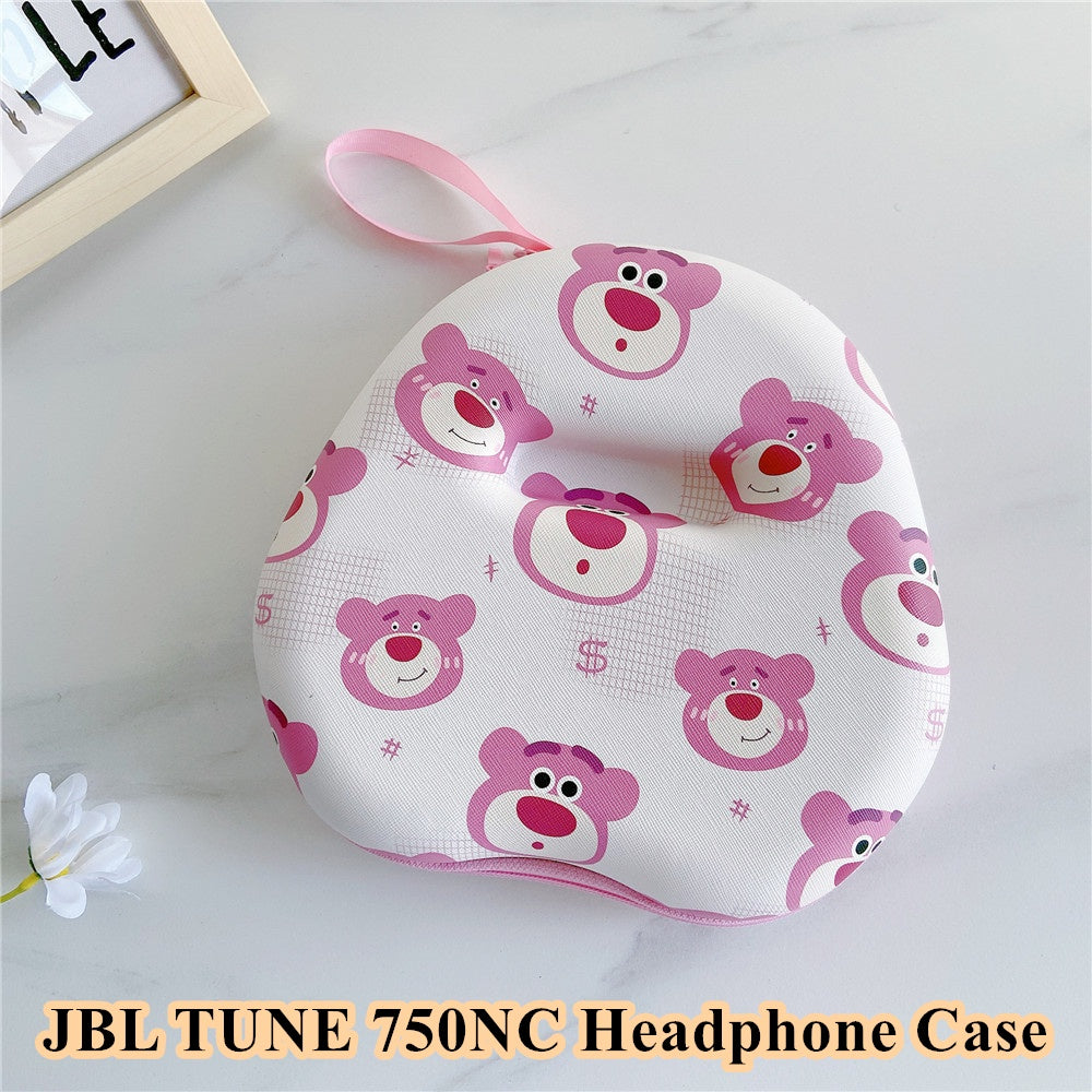 For JBL TUNE 750NC Headphone Case Cartoon Creative Patterns Headset Earpads Storage Bag Casing Box