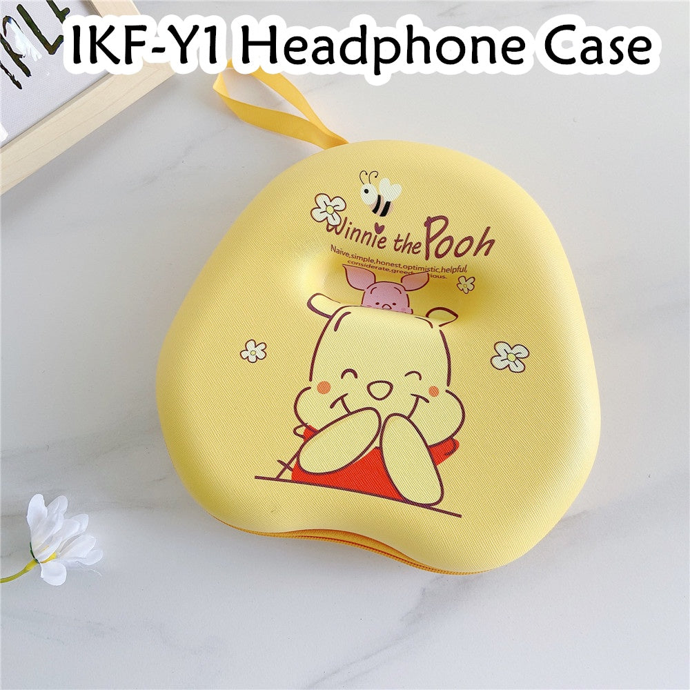 For IKF-Y1 Headphone Case Cartoon Creative Patterns Headset Earpads Storage Bag Casing Box