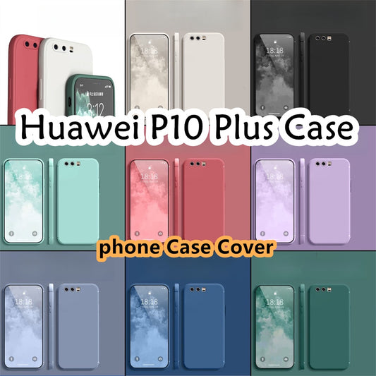 For Huawei P10 Plus Cover Drop and wear resistant Silicone Full Case Classic Simple Solid Color Phone Case Cover